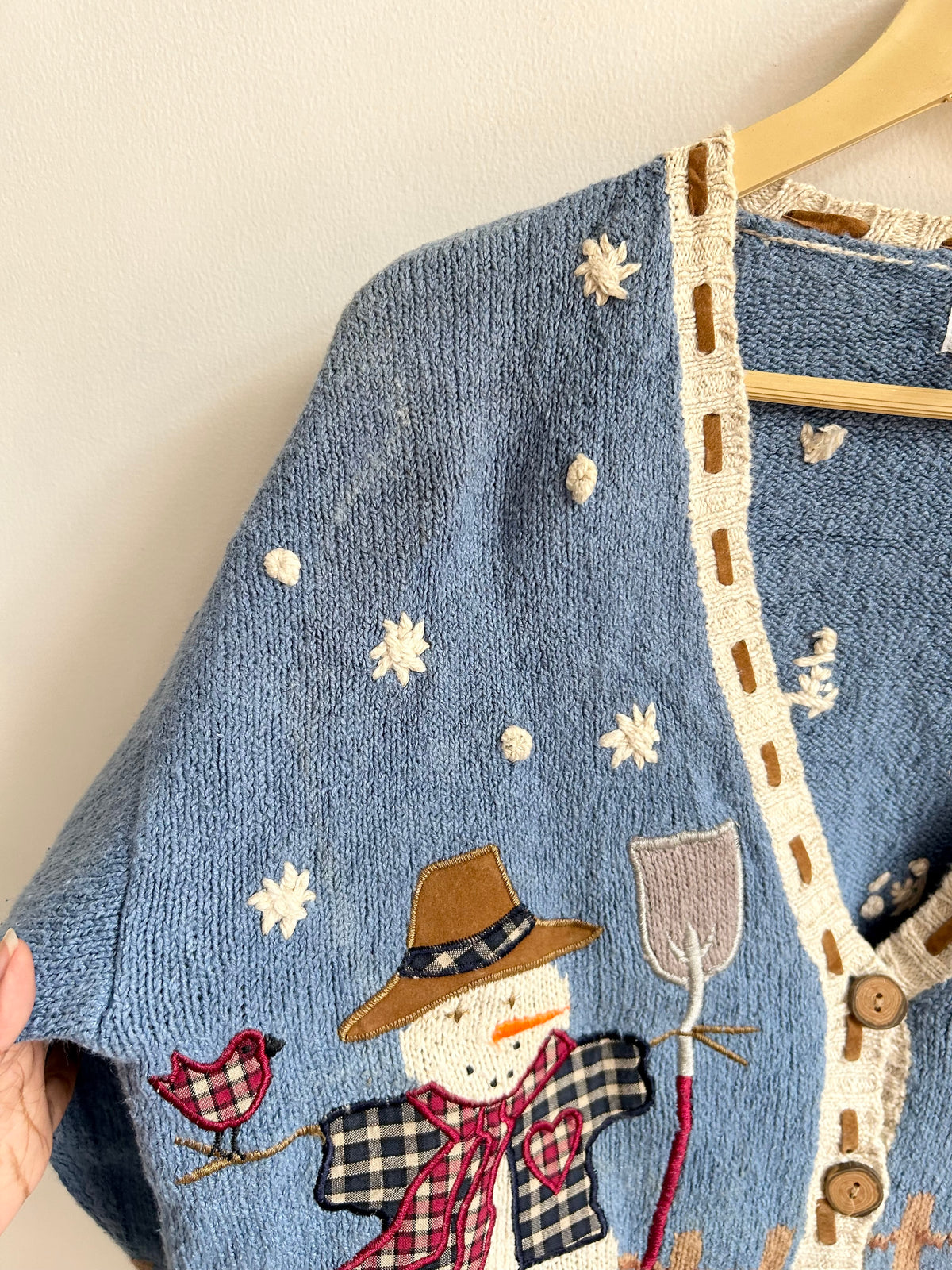 Snowman Knit Cardigan