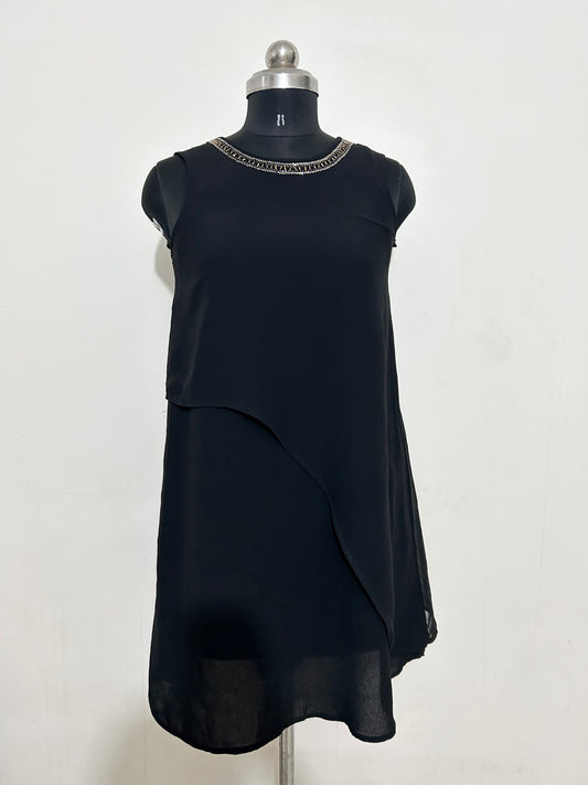 Black Sequinned Dress