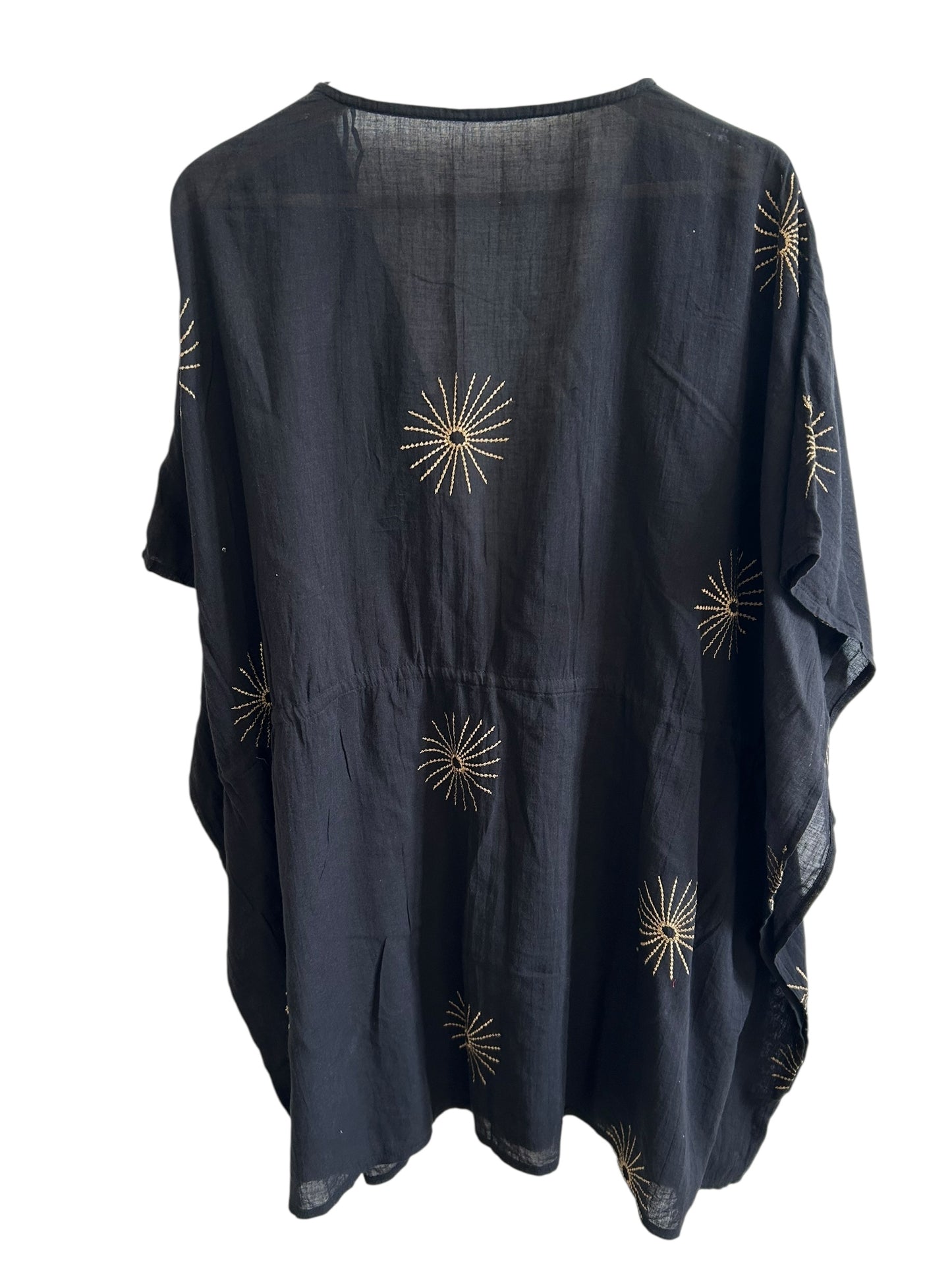 Black Embroidered Kaftan