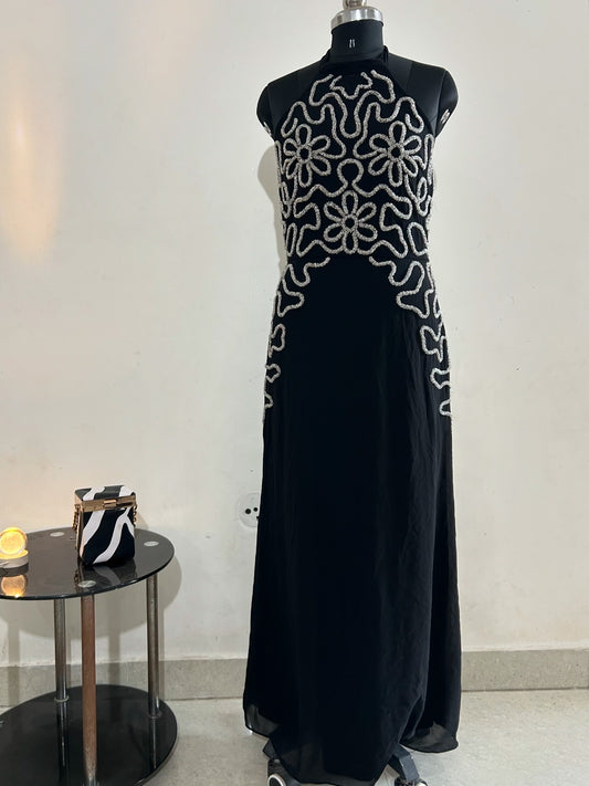 Embellished Halterneck Dress