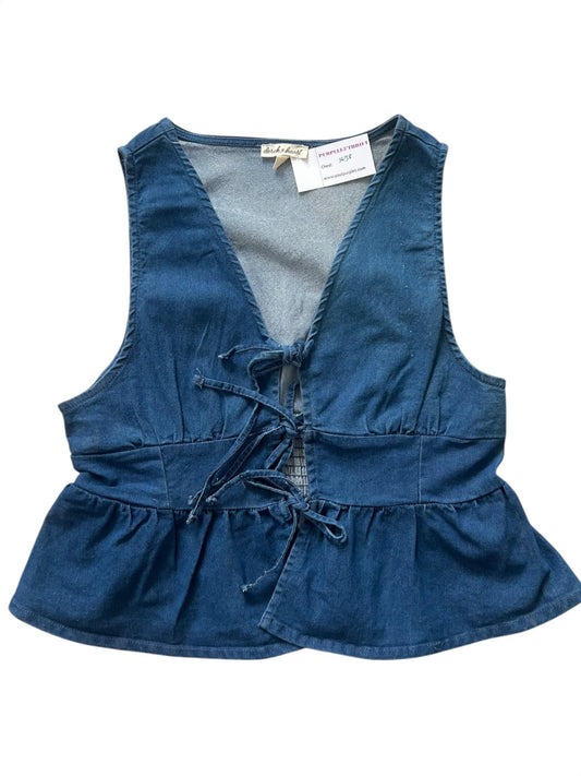 Denim Knot Top:38”