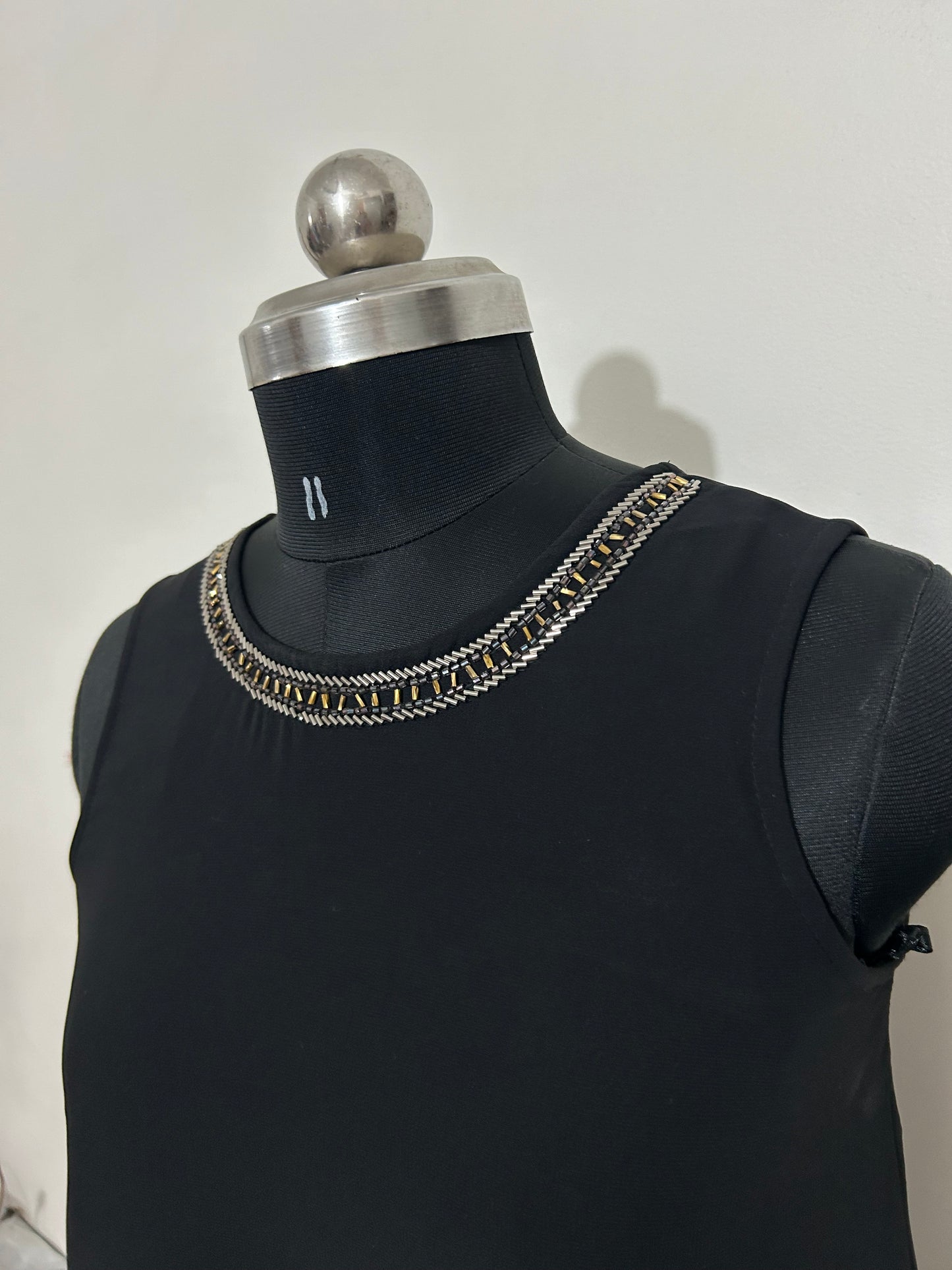 Black Sequinned Dress