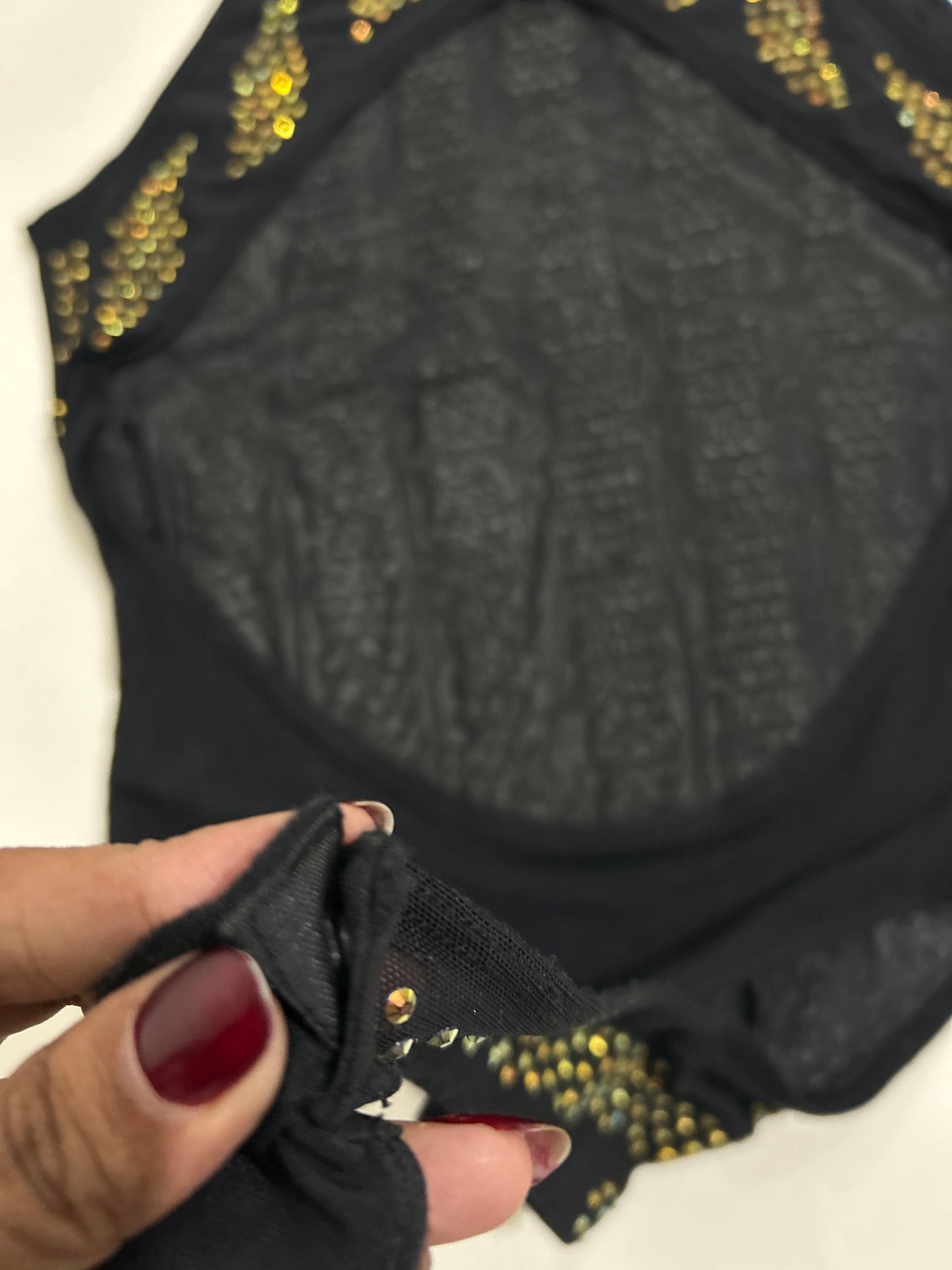 ASOS Rhinestone Backless Top