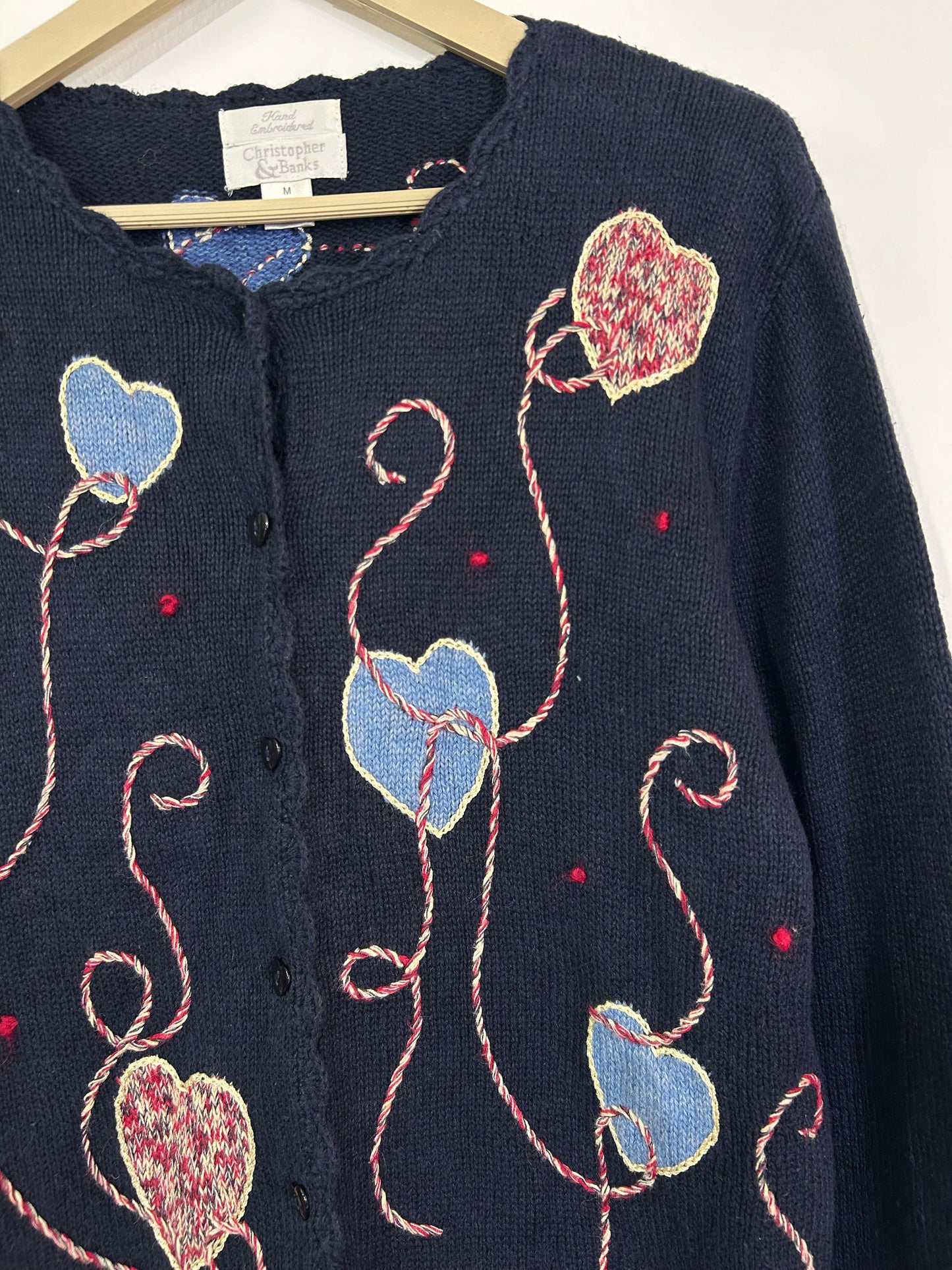 Heart Embroidered Sweater
