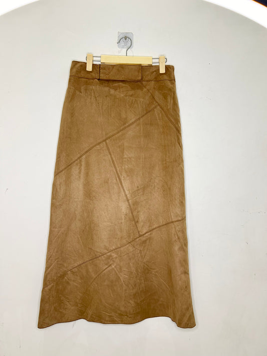 Brown Suede Skirt
