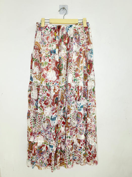 Embroidered Patterned Skirt