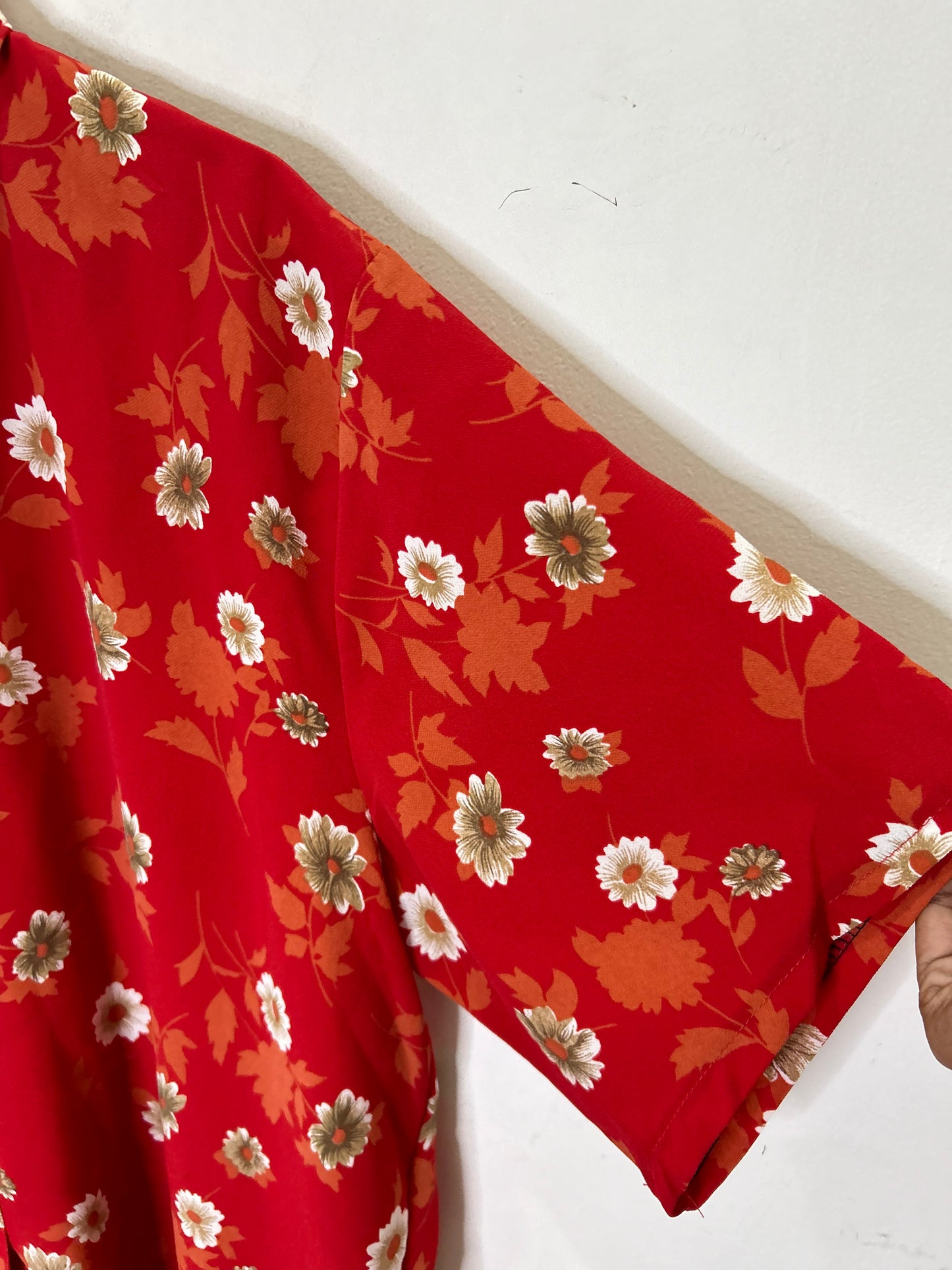 Red Floral Shirt