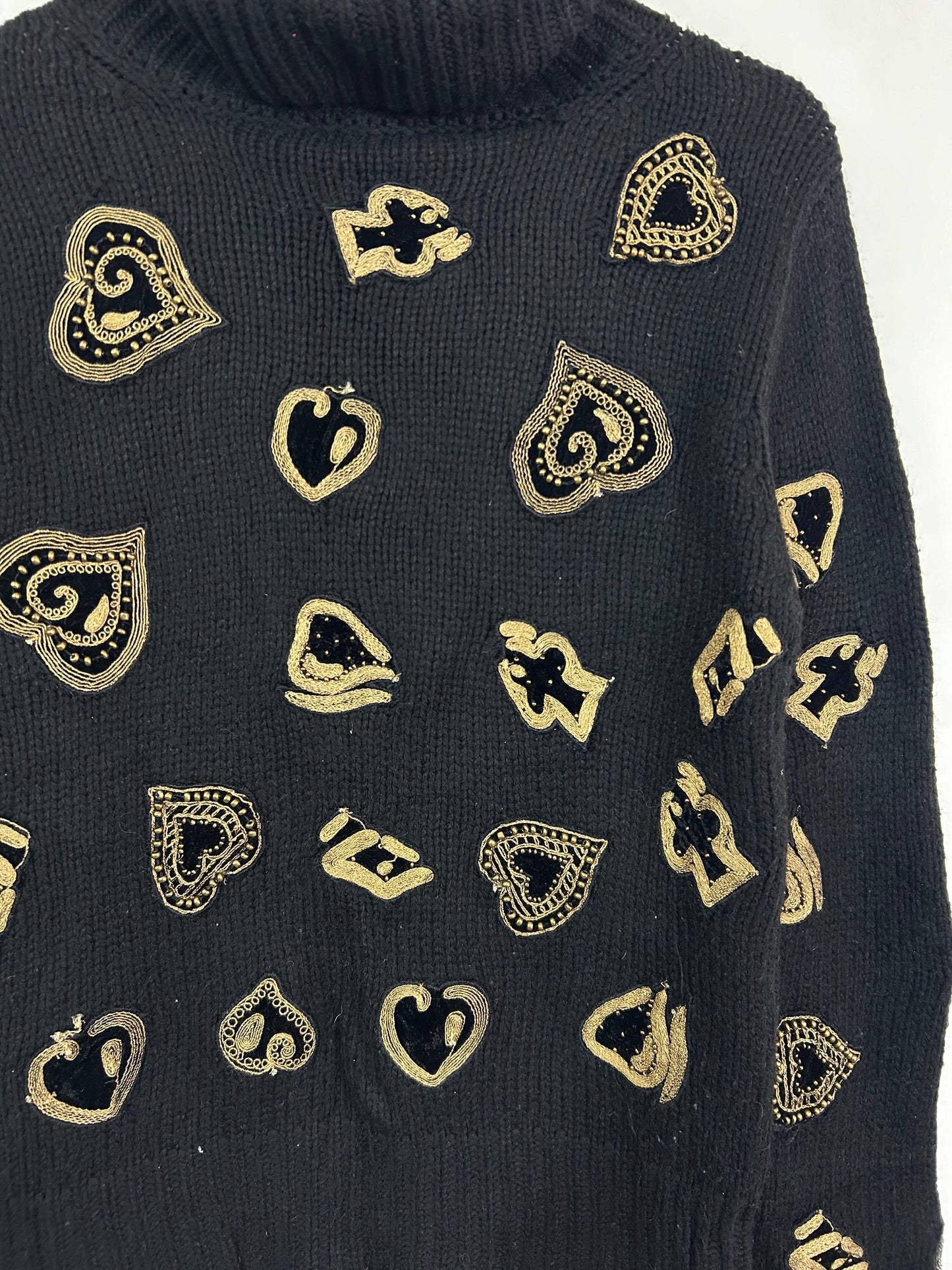 ZARA Embellished Turtleneck Sweater