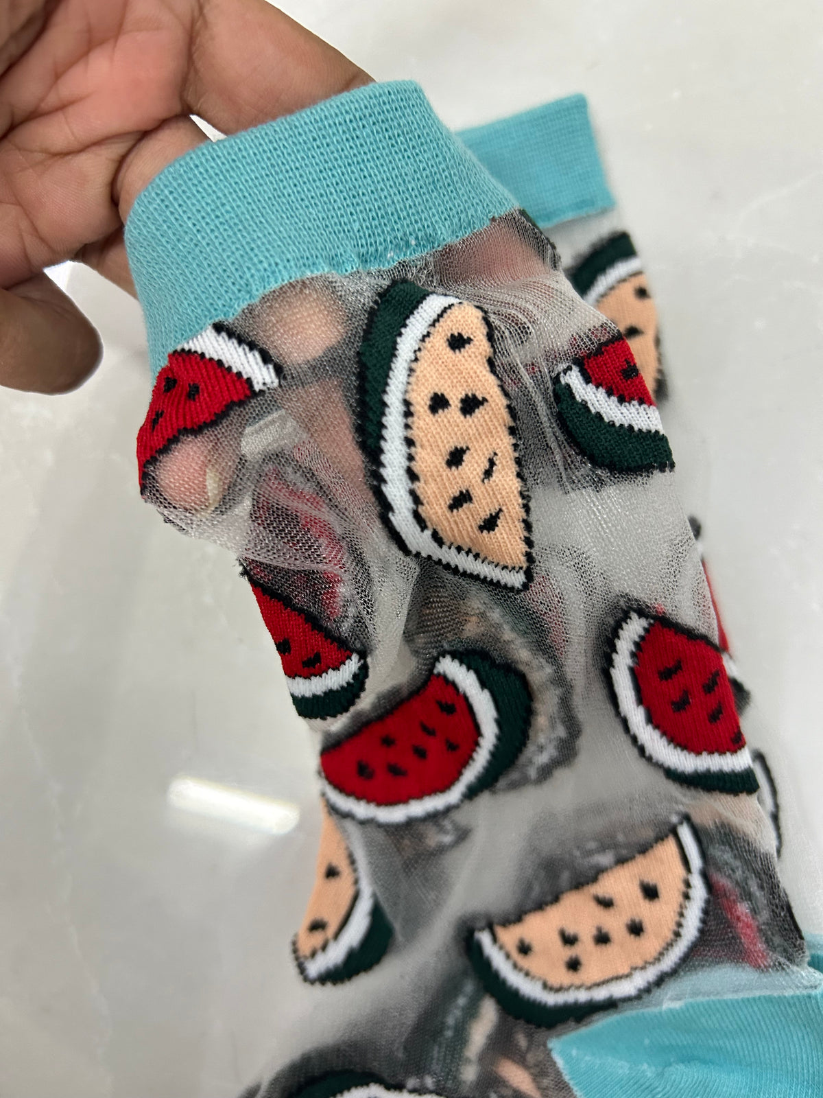 Mesh Watermelon Socks