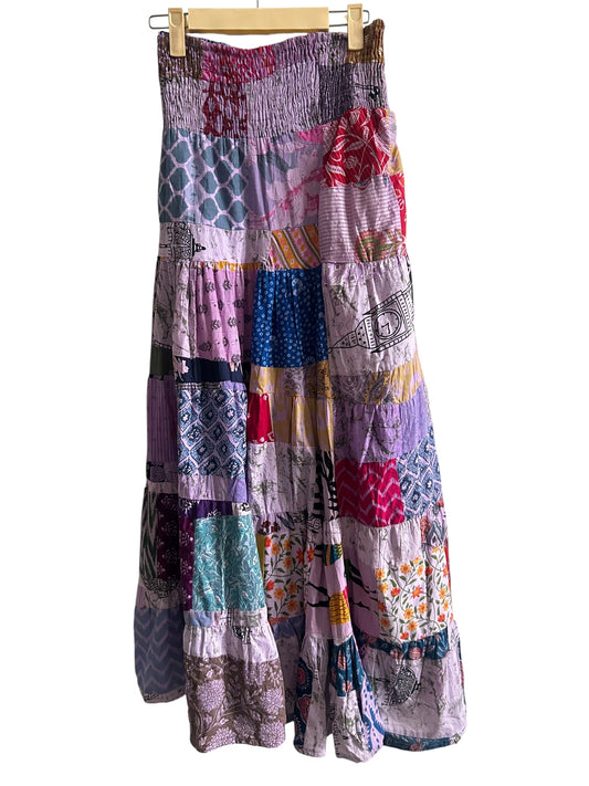 Cotton Patchwork Skirt