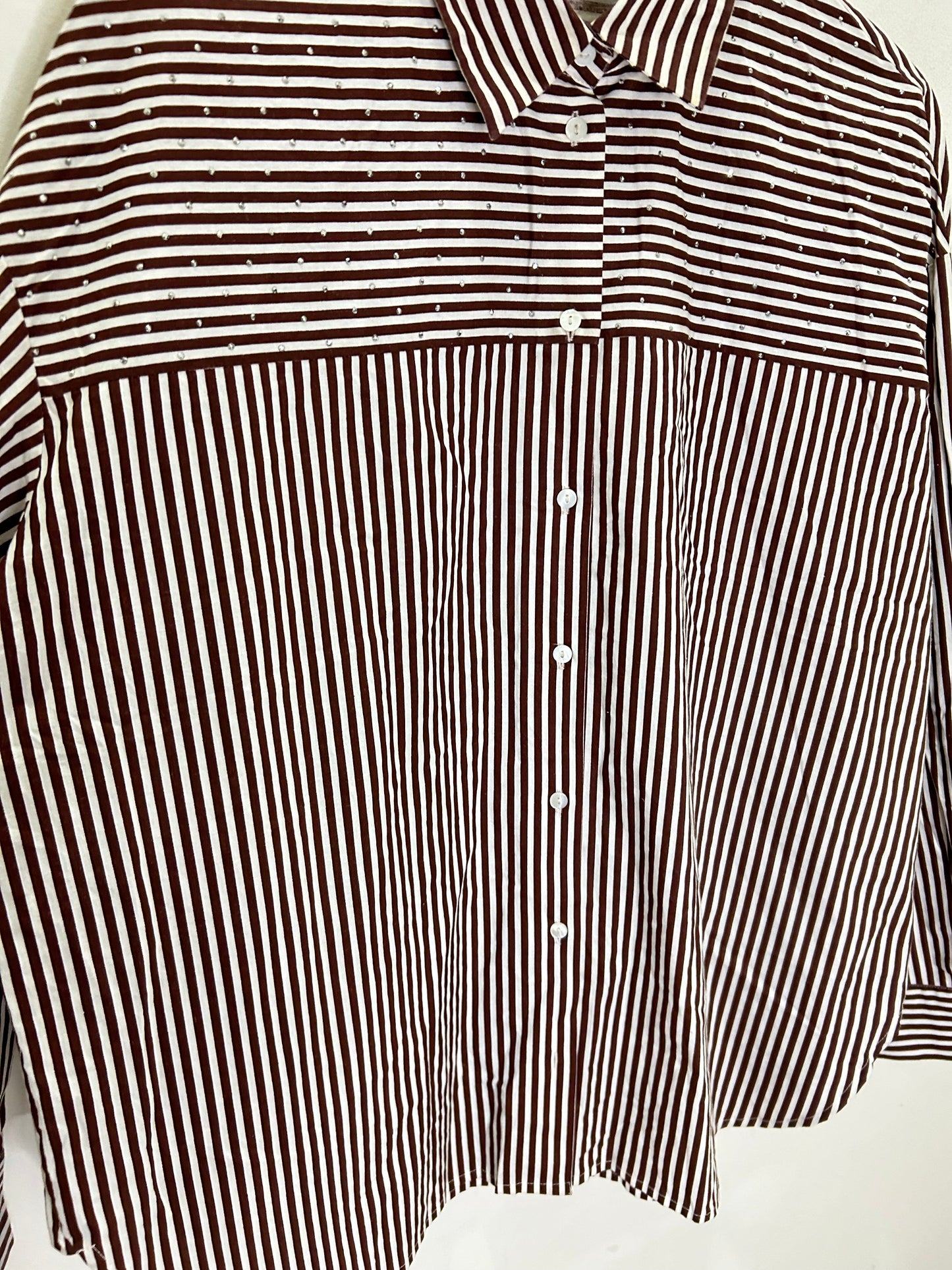 Striped Embellished Shirt