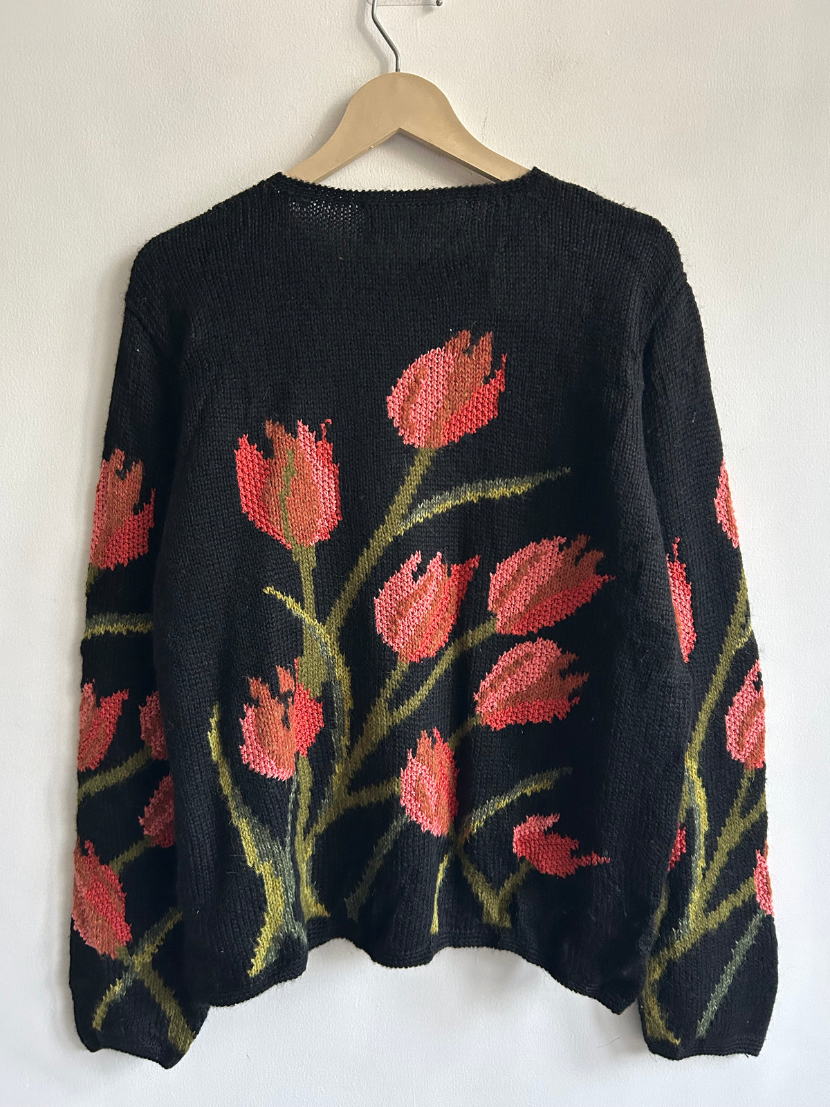 Floral Tulip Knit Sweater