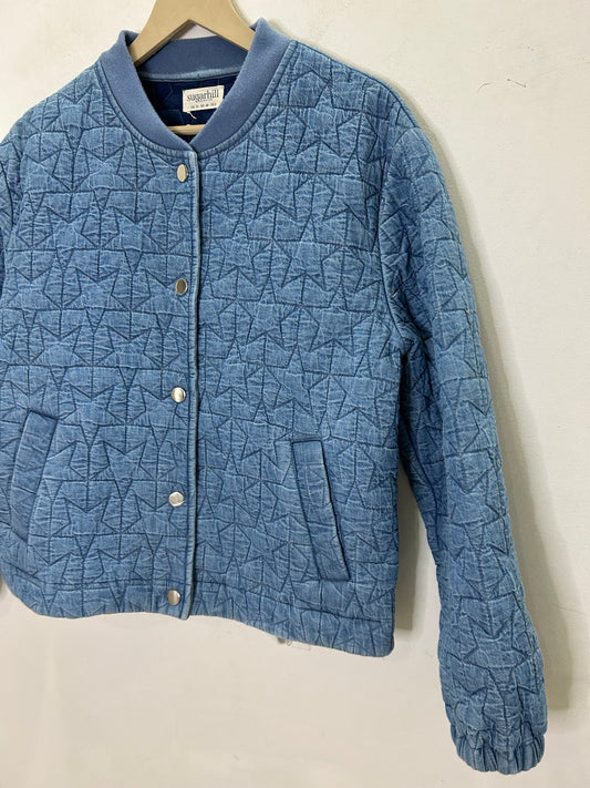 Star Quilted Bomber Jacket