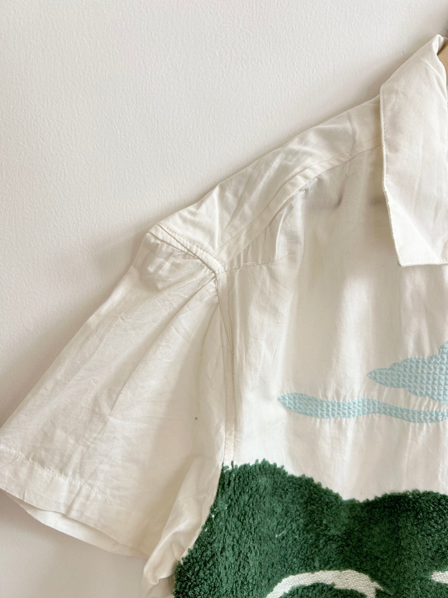 Cotton Embroidered 3-d textured Shirt