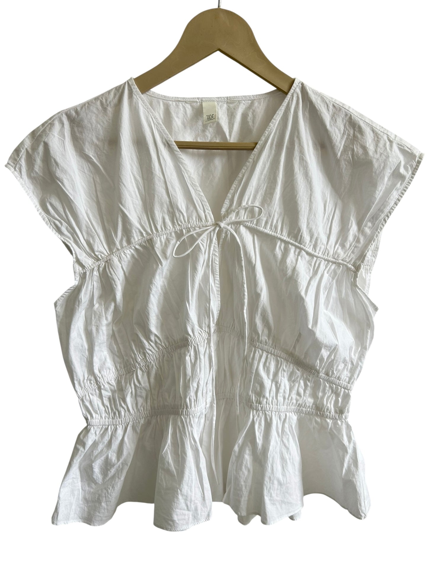 Cotton White Poplin Top