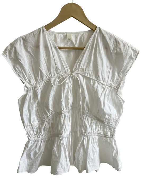 Cotton White Poplin Top