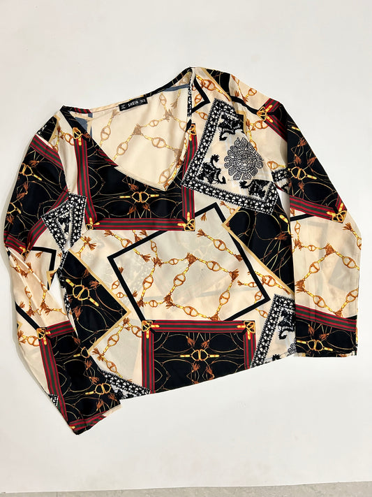 Chain Print Top
