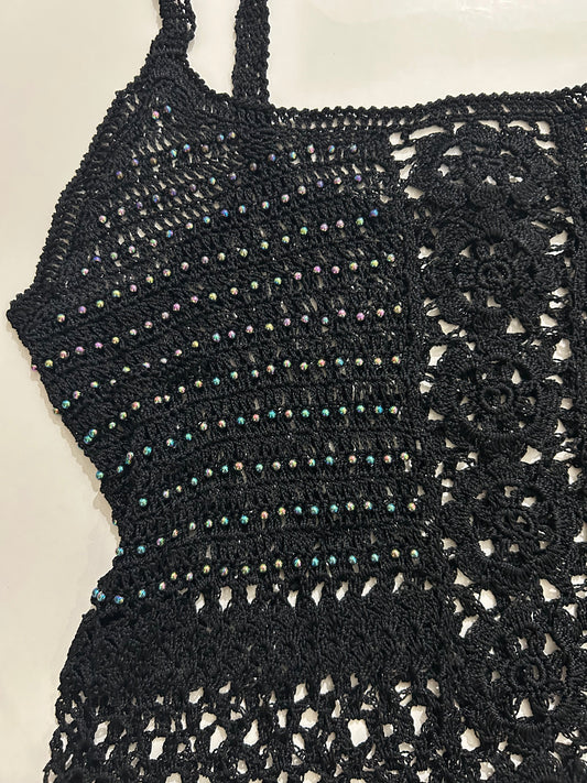 Rhinestone Top: Bust- 34” TO 42”