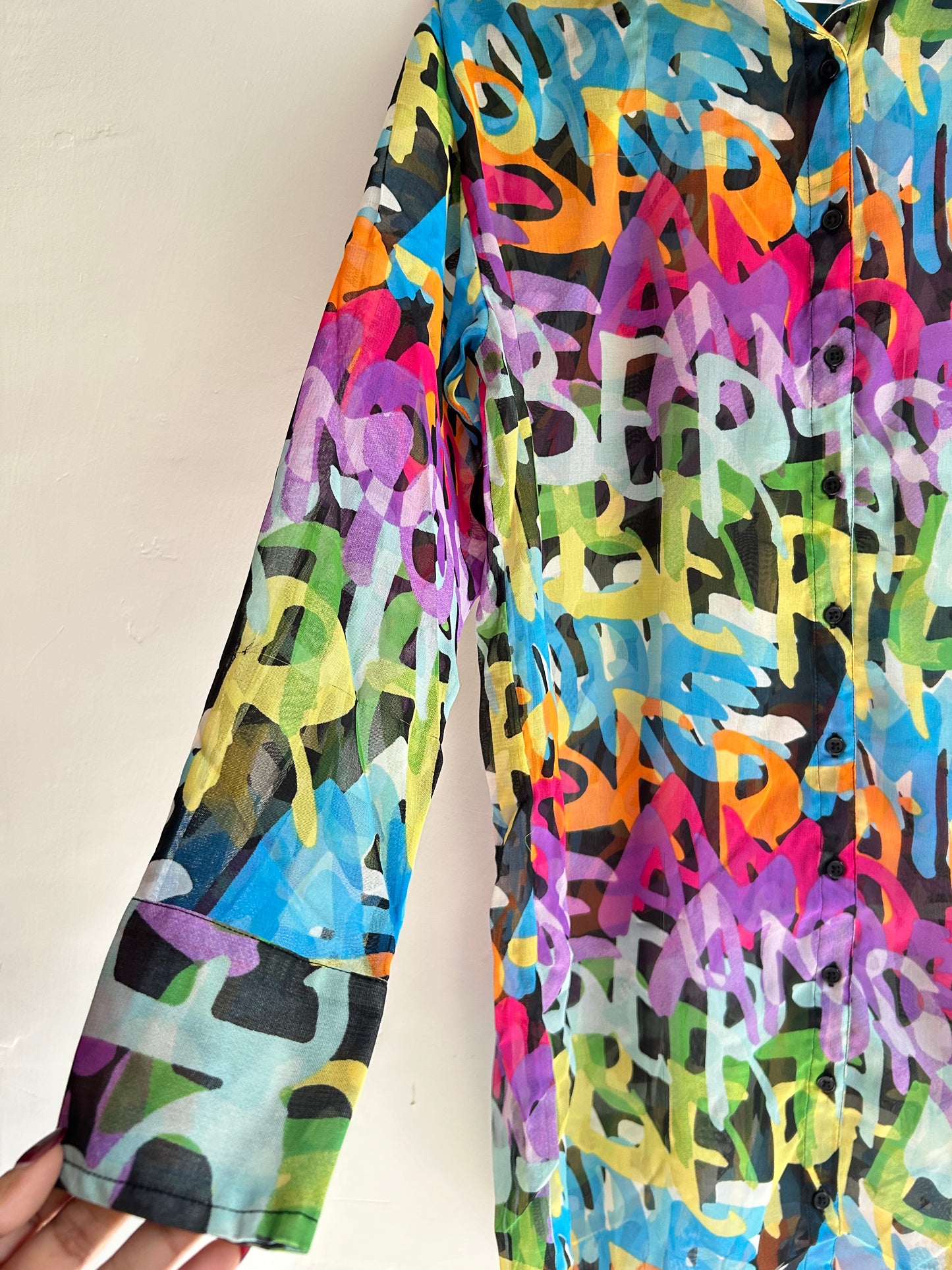 Letter Print Shirt 50”