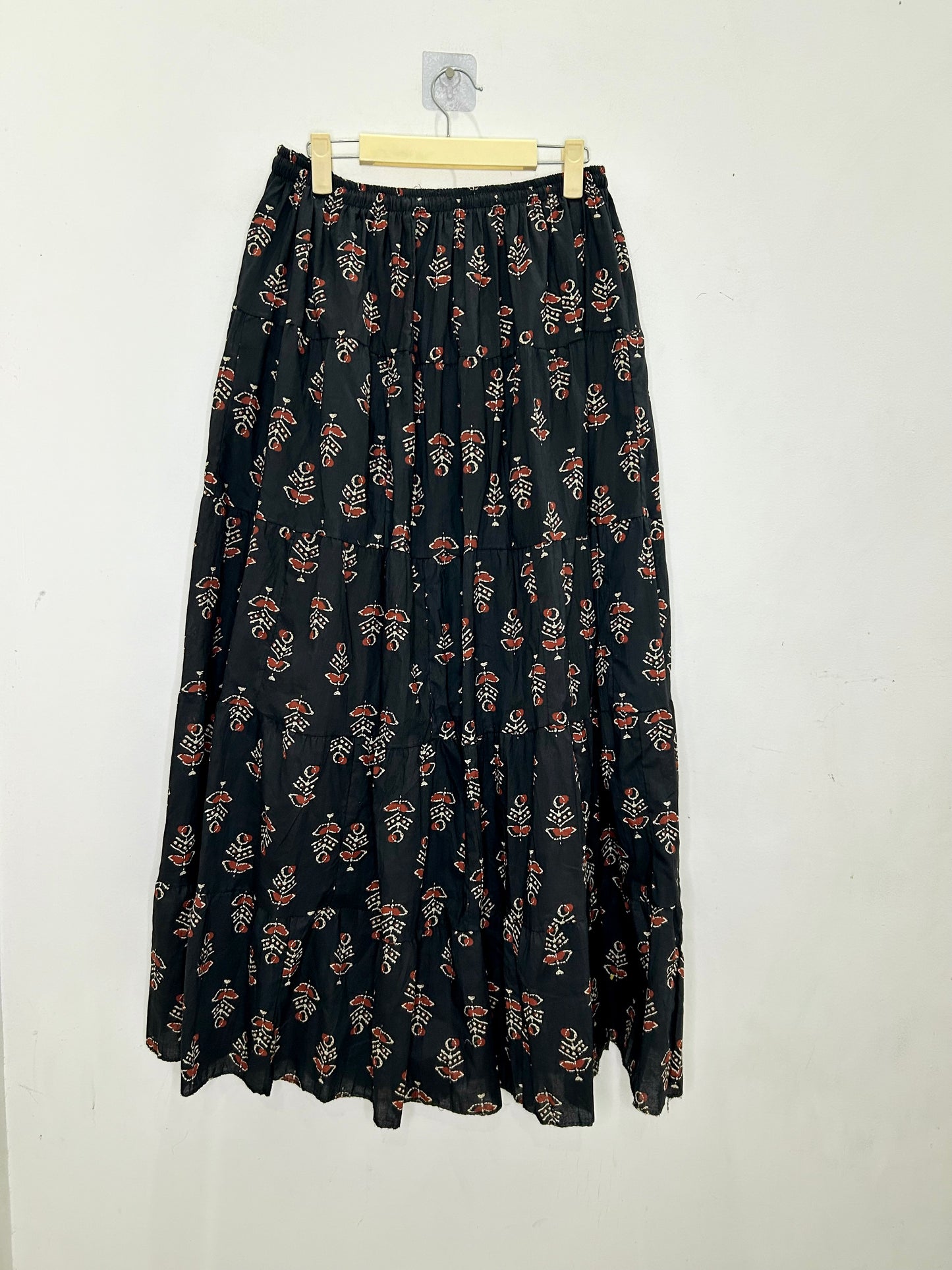 Cotton Floral Ethnic Print Skirt