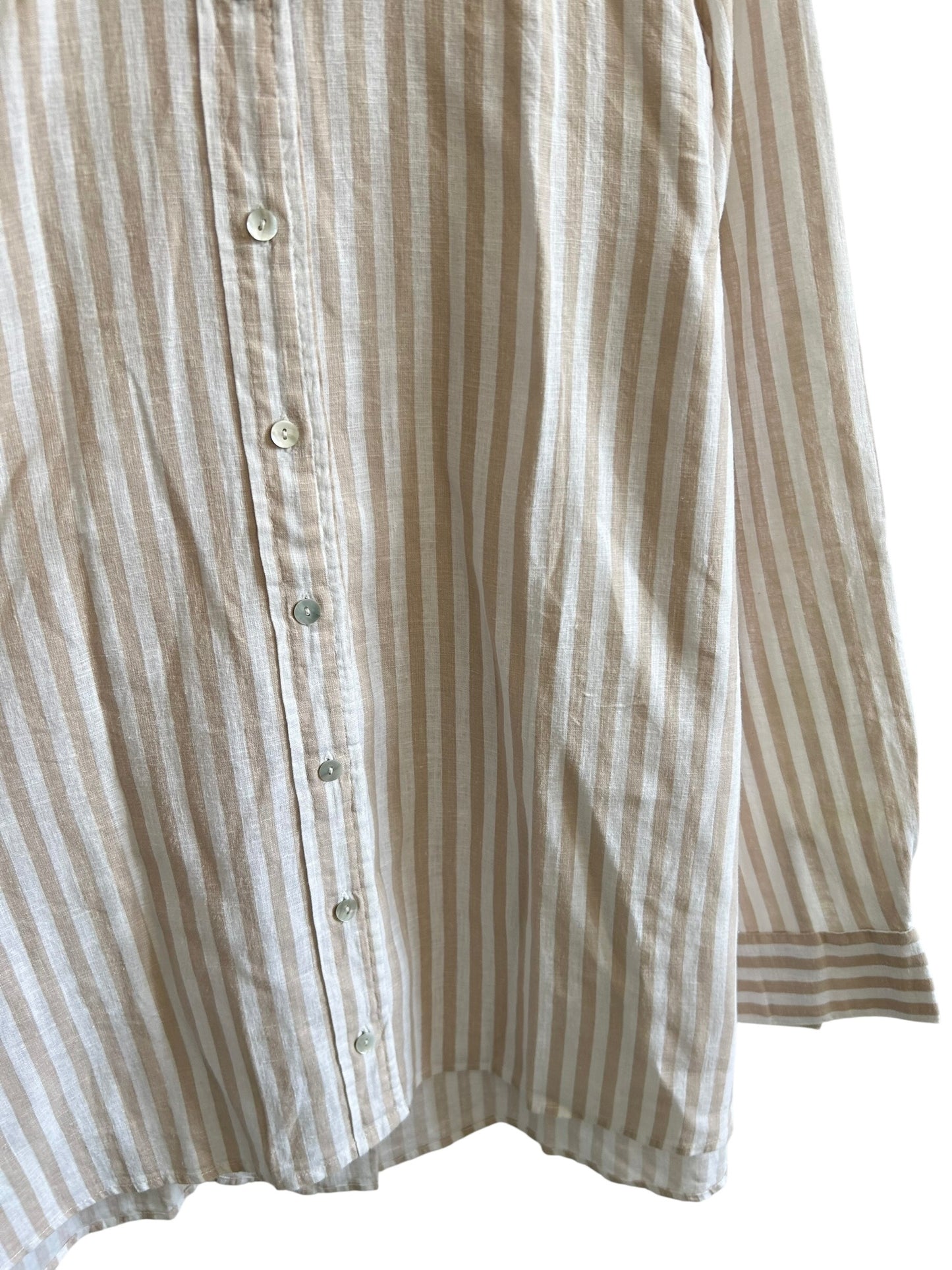 Beige Striped Shirt