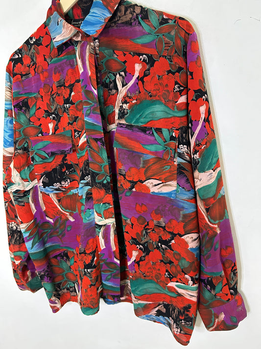 Cherry Blossom Shirt: Chest-46”