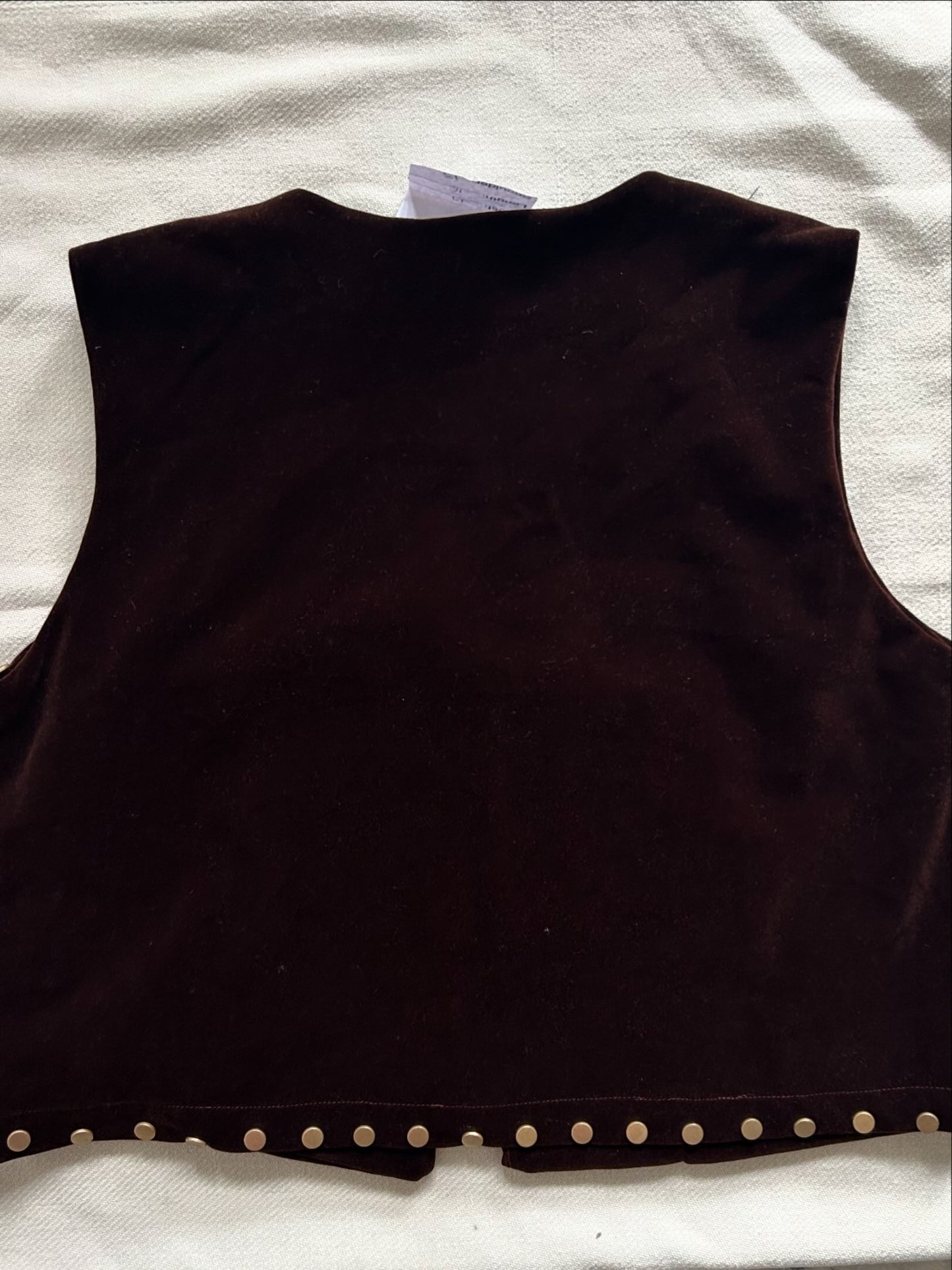 Velvet Studded Vest