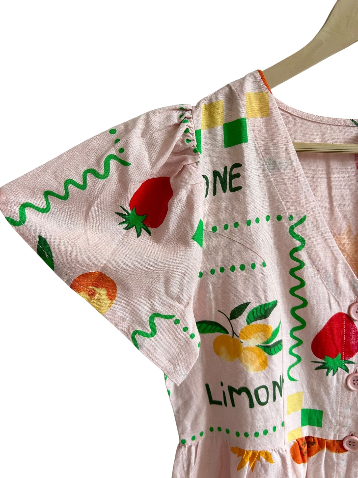 Cotton Fruity Peplum Top