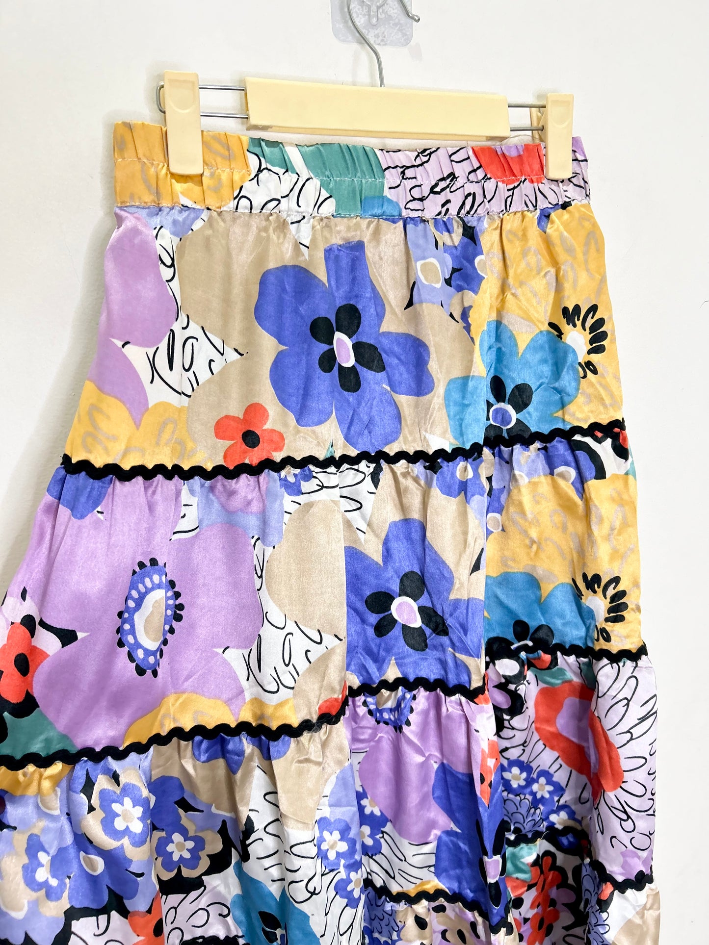 Frilled Floral Skirt