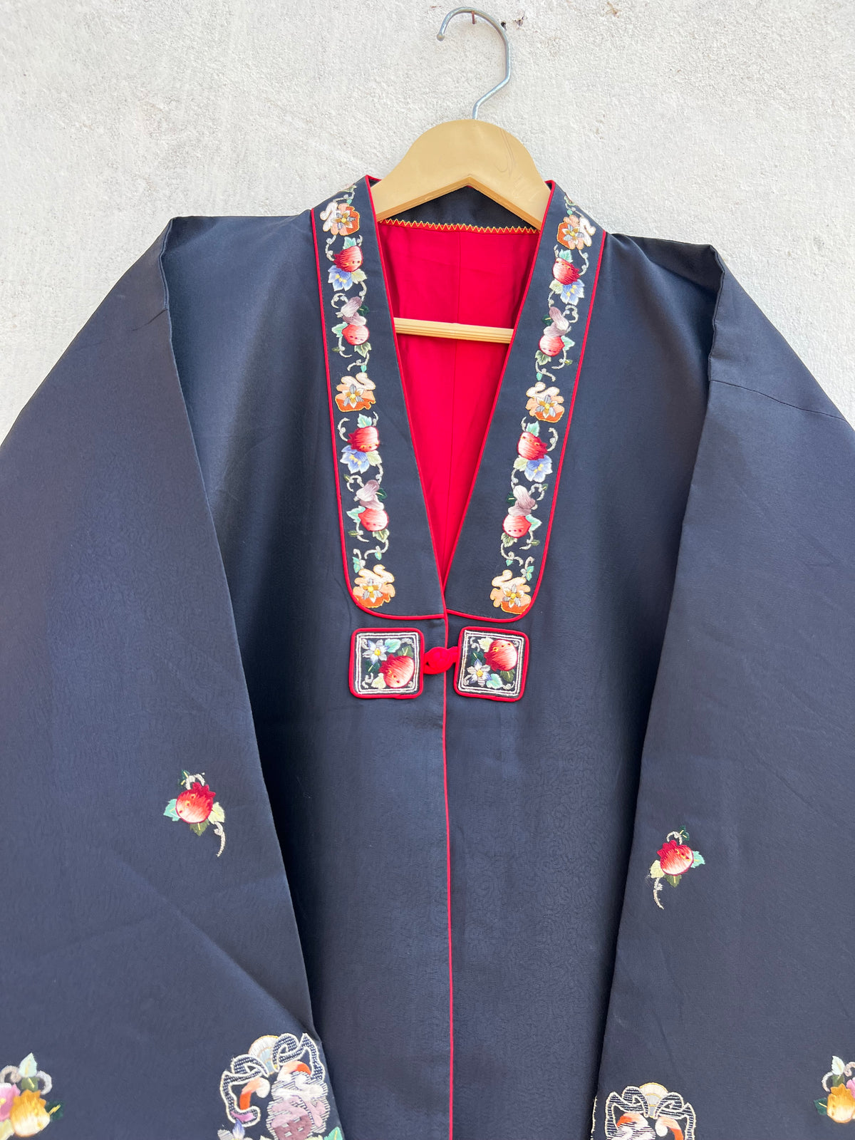 Blue Floral Jacket: 42”