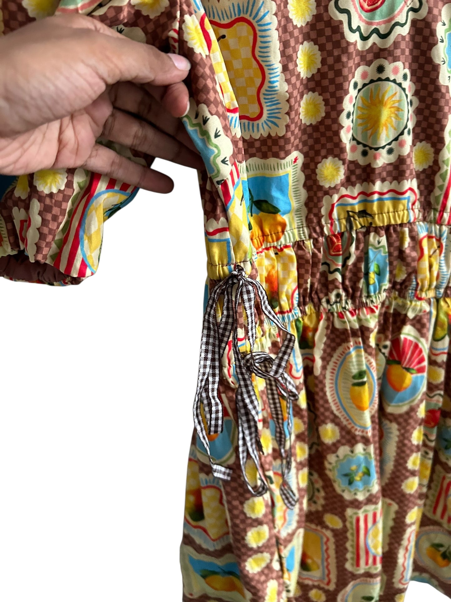 Postcard Print Dress