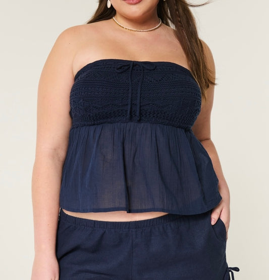 Hollister Navy Top