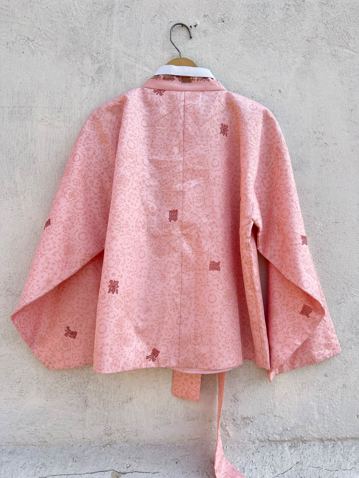 Pink Vintage Hanbok Jacket: 42”