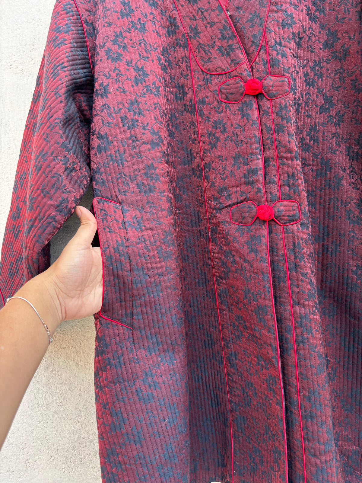 Cheongsam Vintage Jacket: 44”