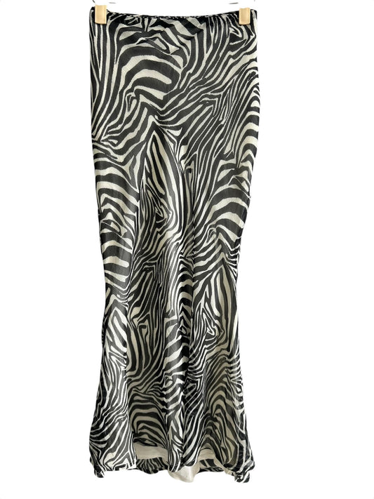 BOOHOO Zebra Print Skirt: 34”