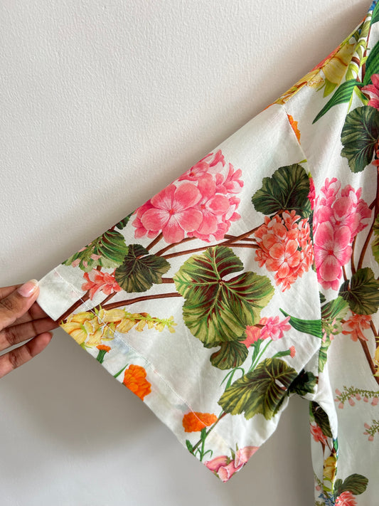 Printed Floral Cotton Shirt
