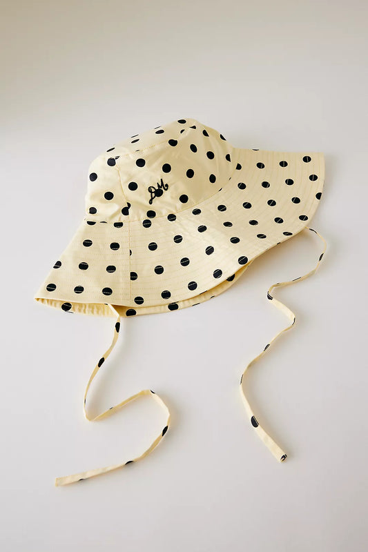 Damson Madder Polka Dot Hat