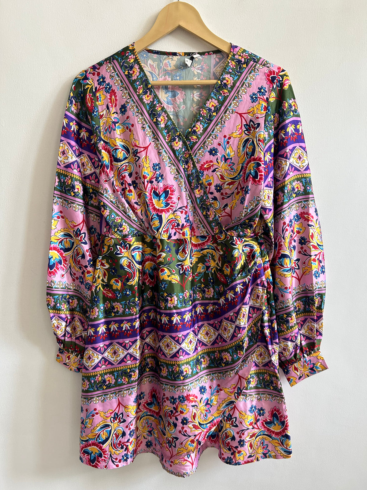 Printed Satin Dress