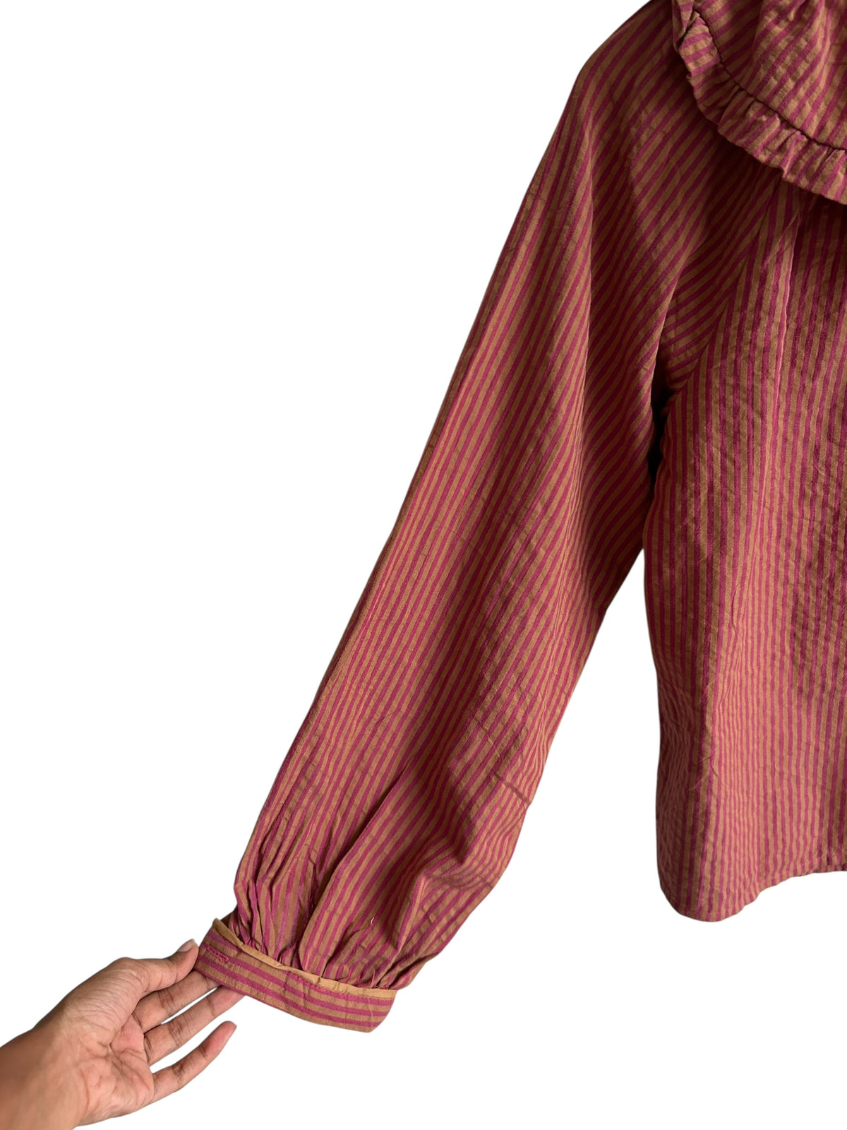 Striped Ruffled Shirt