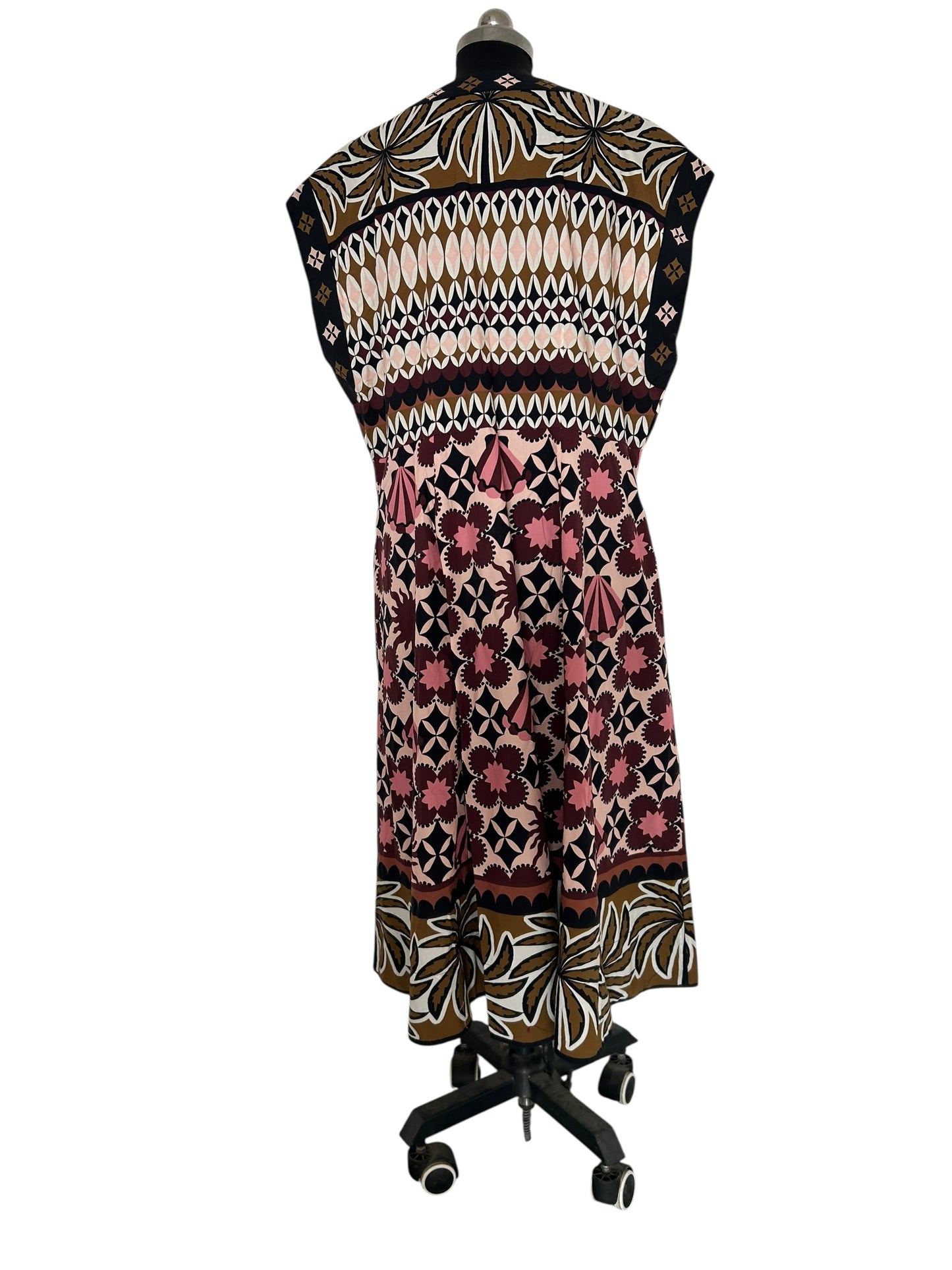 Tropical mosaic shirtdress