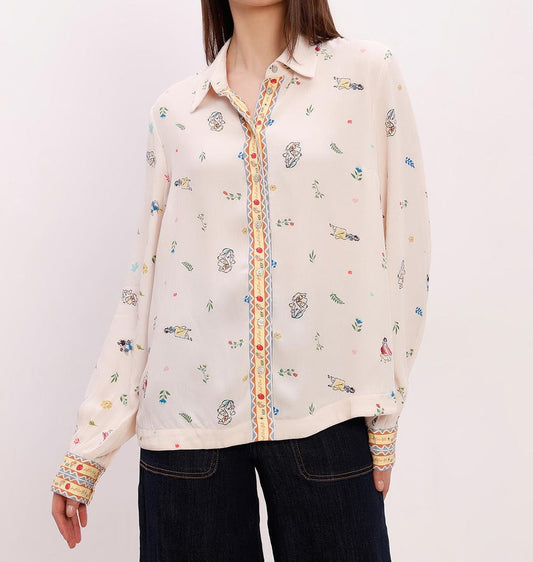 Printed Ecru Shirt