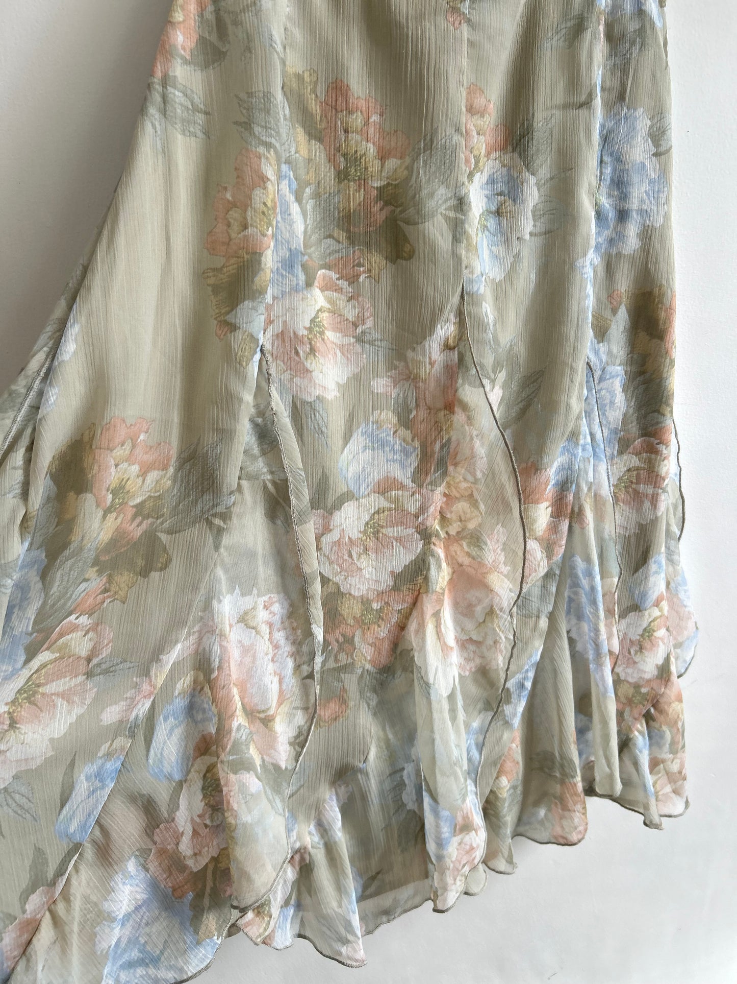 Ruffle Floral Skirt