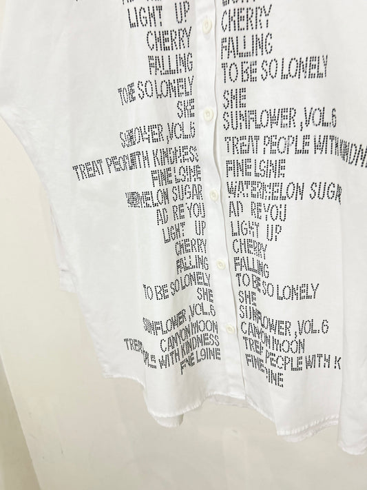 White Embellished Shirt