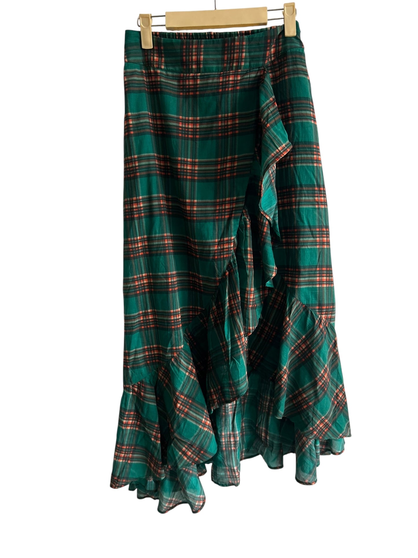 Plaid Ruffle Skirt
