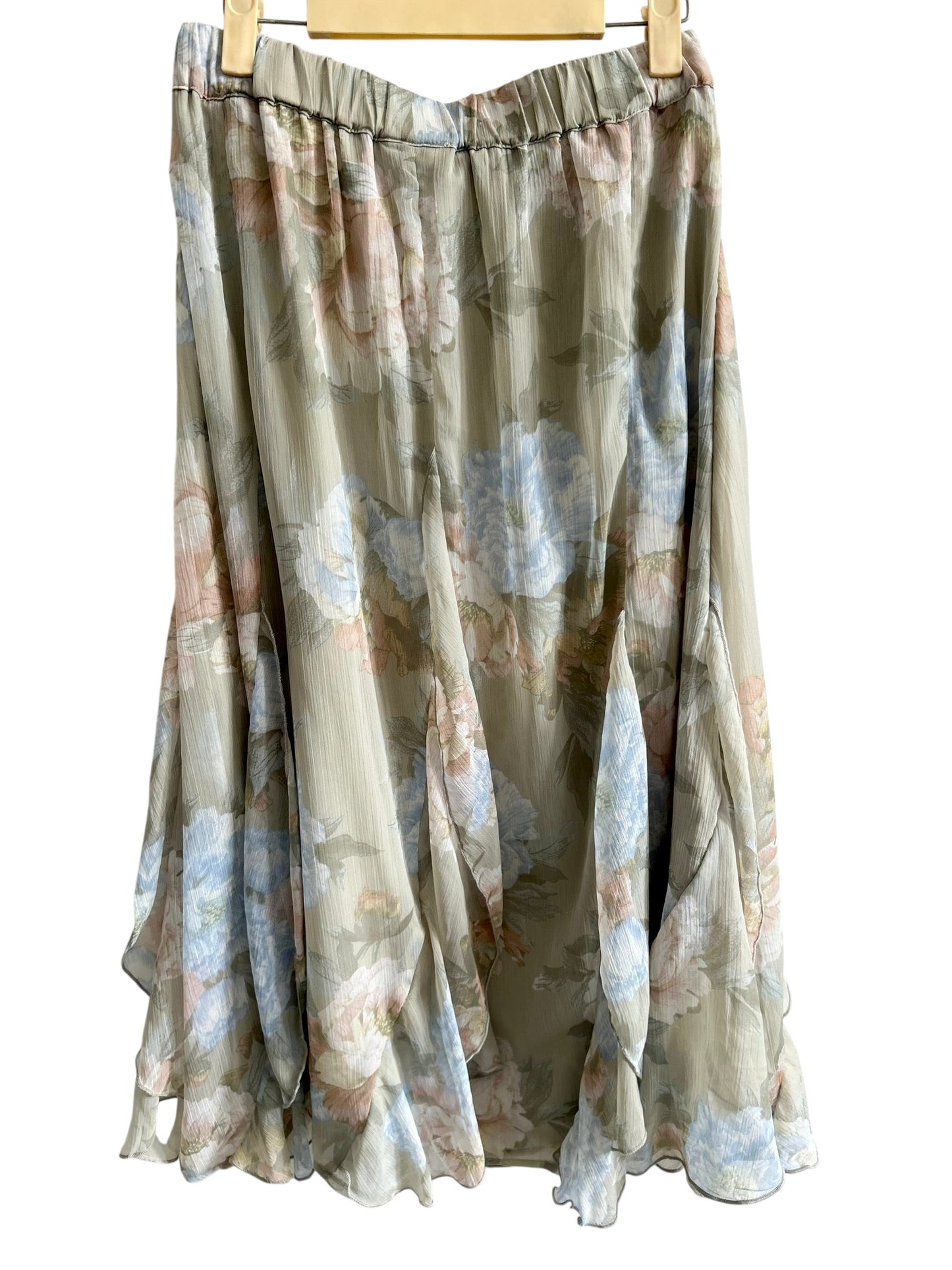 Ruffle Floral Skirt