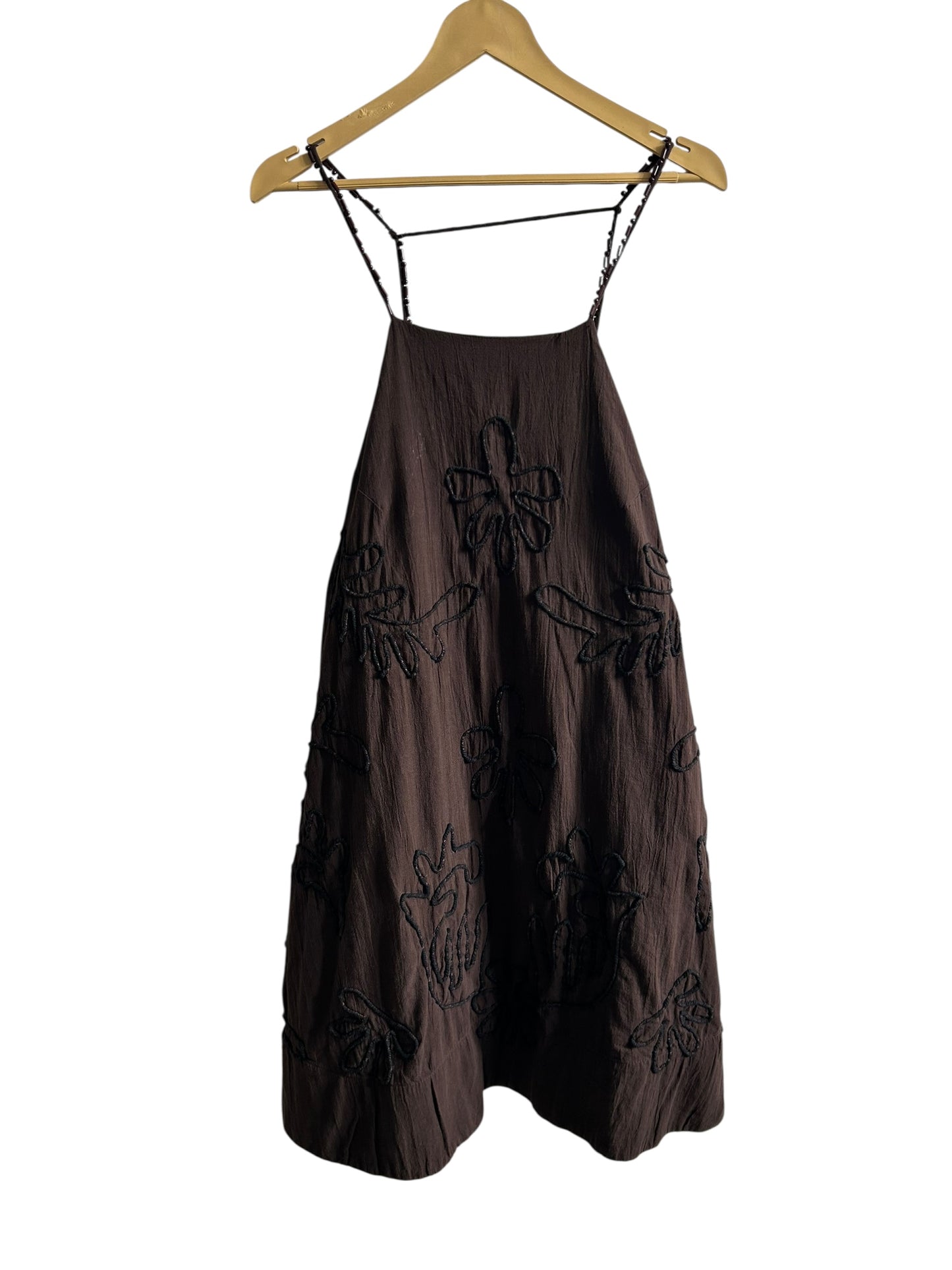 ASOS Brown Cotton Strappy Dress