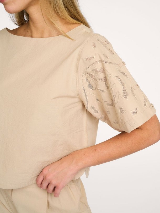 Beige Cotton Top