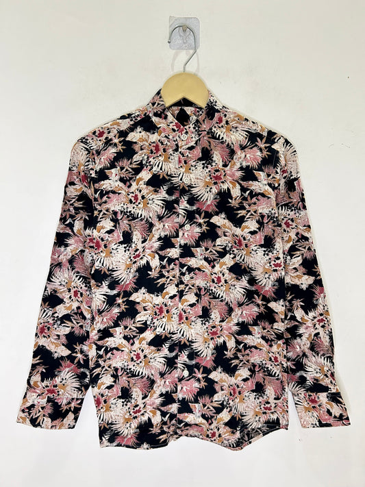 Swan Print Cotton Shirt