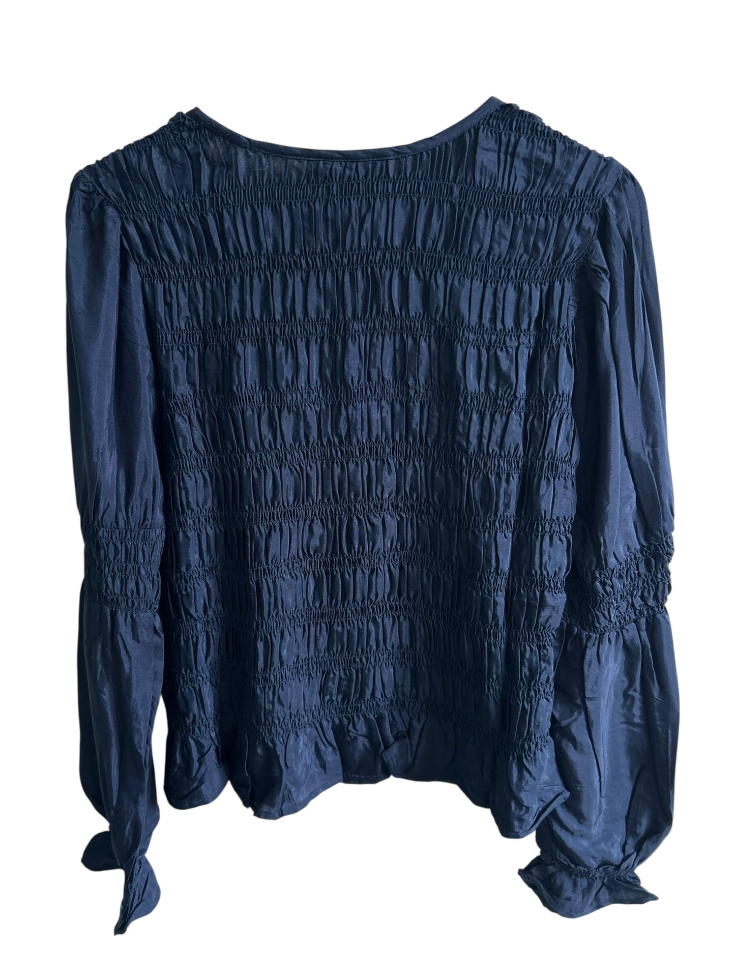 Blue Ruched Top