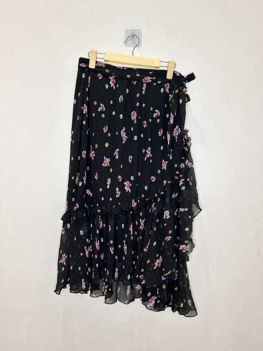 Wrap Ruffle Skirt